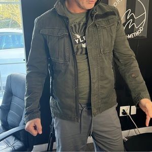 G Star Military Green Coat size medium